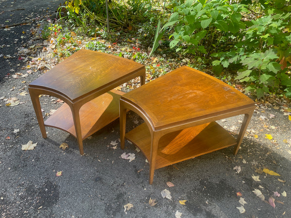 Pair of Lane Rhythm Wedge Side Tables