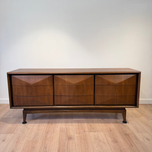MCM Untied “Diamond” front Walnut Bedroom Set