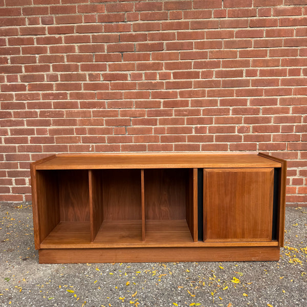 Merton Gershun for Dillingham Esprit Walnut Record Storage Bench