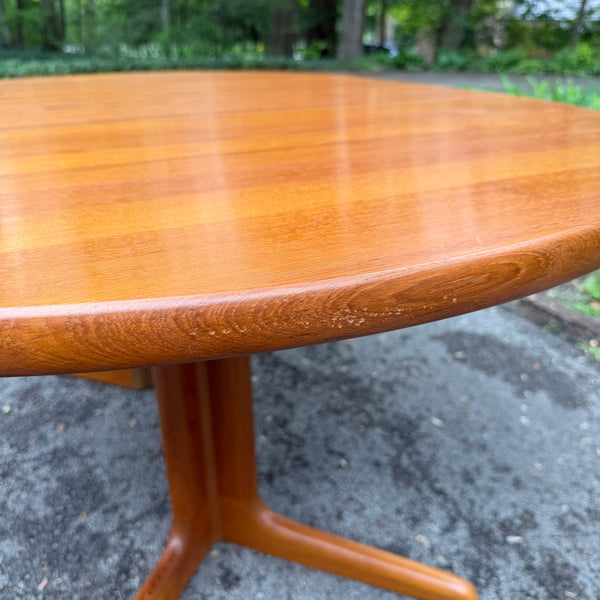 Danish Modern Teak Dining Set with 6 Dining Chairs by Niels Koefoed for Koefoeds Hornslet