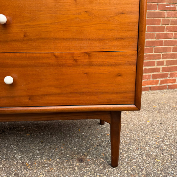 Kipp Stewart for Drexel “Declaration” Walnut Highboy Dresser