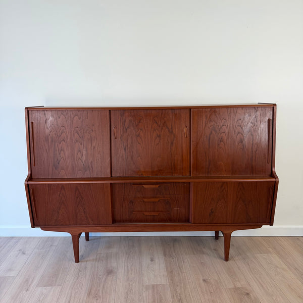1960s Henning Jorgensen Style Teak Danish Modern Highboard