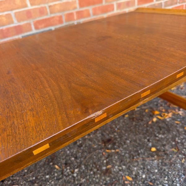 Lane Mid-Century Modern Ming Style Walnut Coffee Table