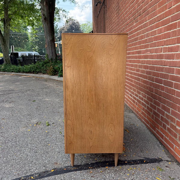 Mid-Century Modern Walnut 5-Drawer Chest