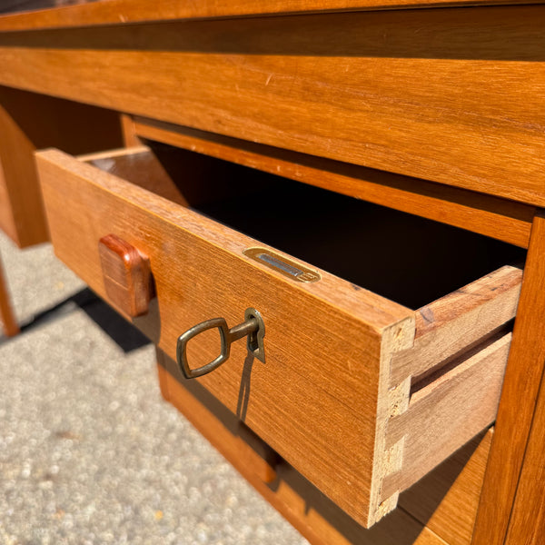 Domino Møbler Danish Modern Teak Executive Desk | Mid Century Modern Partner’s Writing Desk