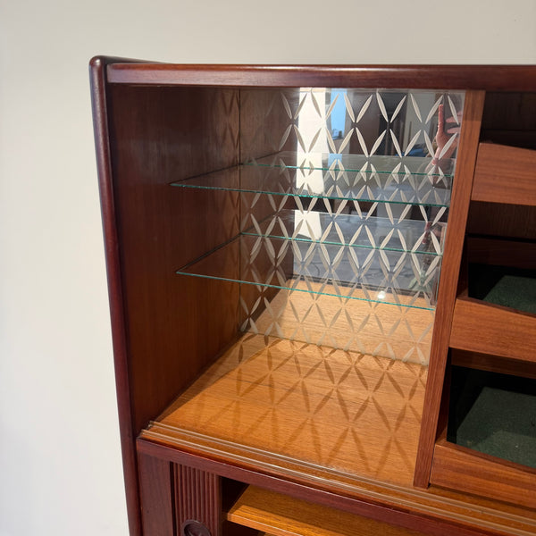 MCM Teak Hutch / Dry Bar