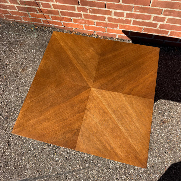Broyhill Brasilia Mid-Century Modern Walnut Square Side Table
