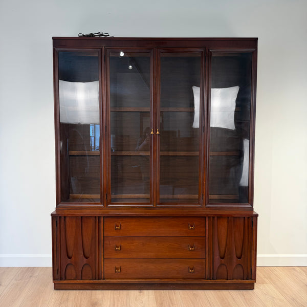 Broyhill Brasilia Walnut Mid Century Hutch
