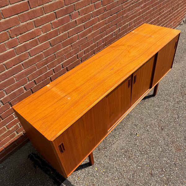 Mid-Century Modern Danish Teak  Two-Piece Sideboard and Hutch