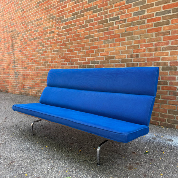 Herman Miller Eames Compact Sofa in Cobalt Blue, 2006