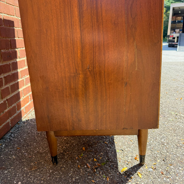 Andre Bus for Lane Acclaim Mid-Century Modern Walnut 5-Drawer Highboy Dresser
