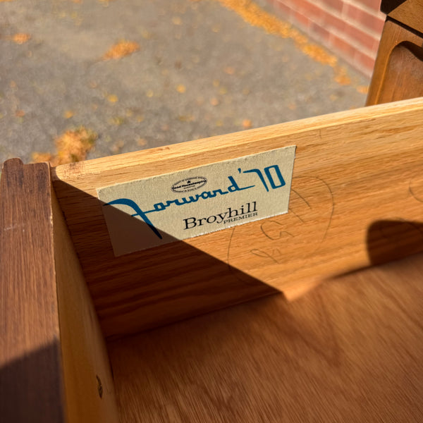 Broyhill Forward Mid-Century Modern Walnut Gentleman’s Chest