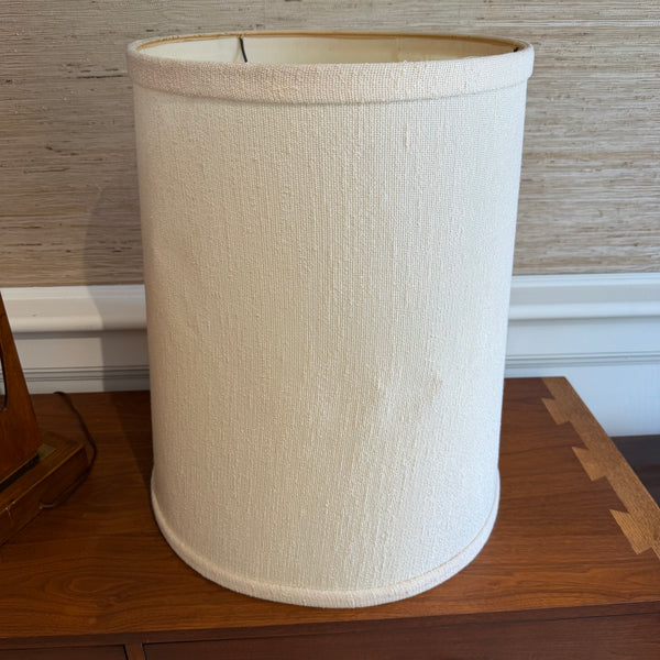 Mid Century Modern Modeline Walnut Enamel and Burlwood Table Lamp