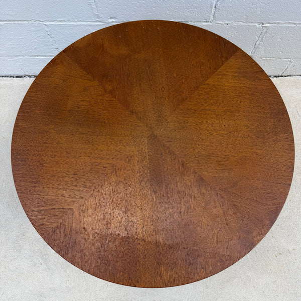 Broyhill Brasilia Round Walnut End Table