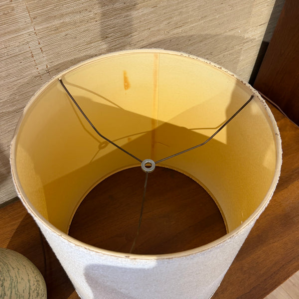 Vintage Mid-Century Modern Textured Glazed Ceramic Table Lamp