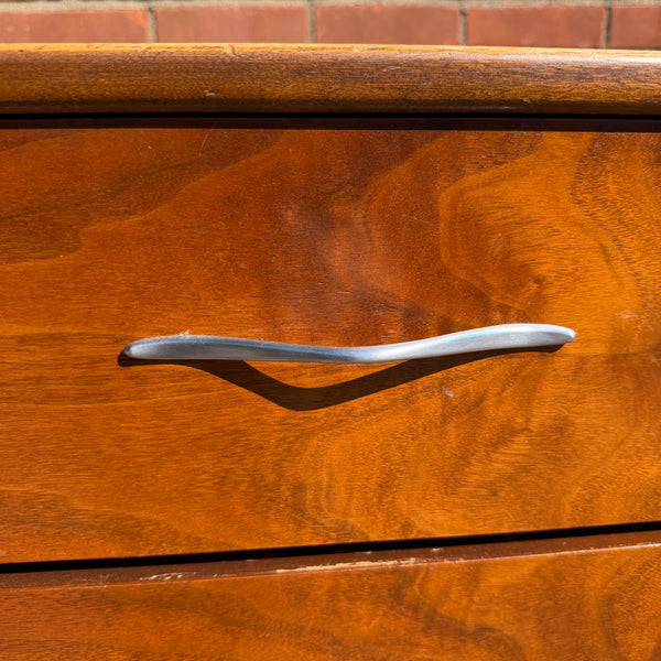 Andre Bus for Lane Acclaim Mid-Century Modern Walnut 5-Drawer Highboy Dresser