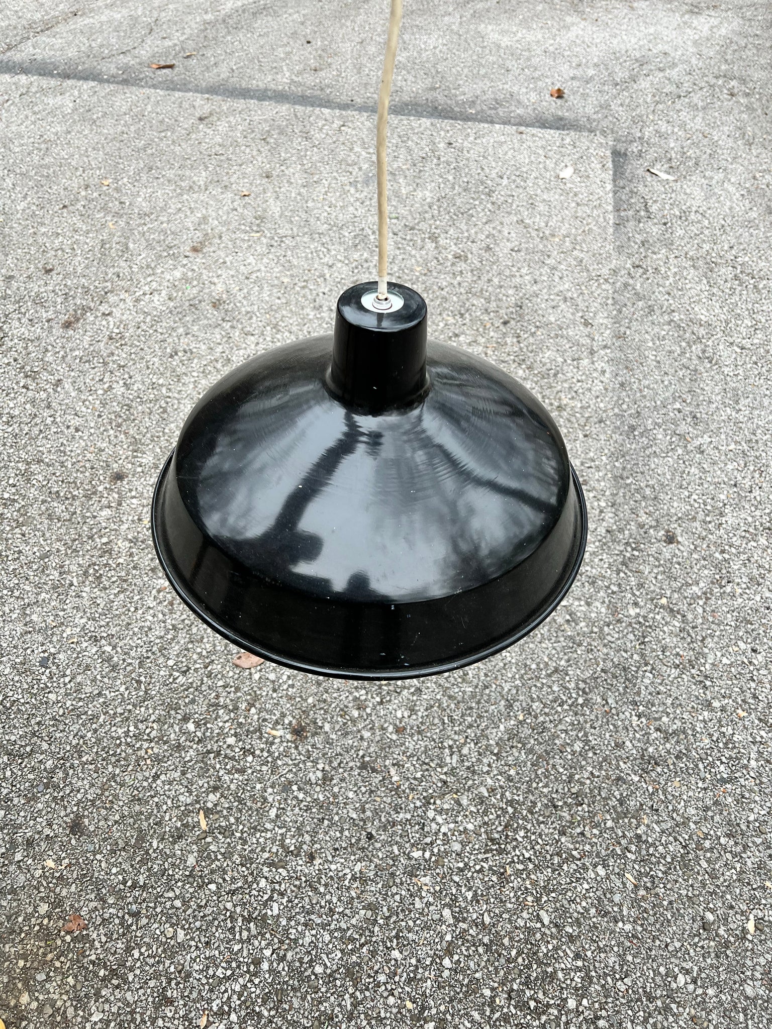 Vintage Black Metal Light Fixture